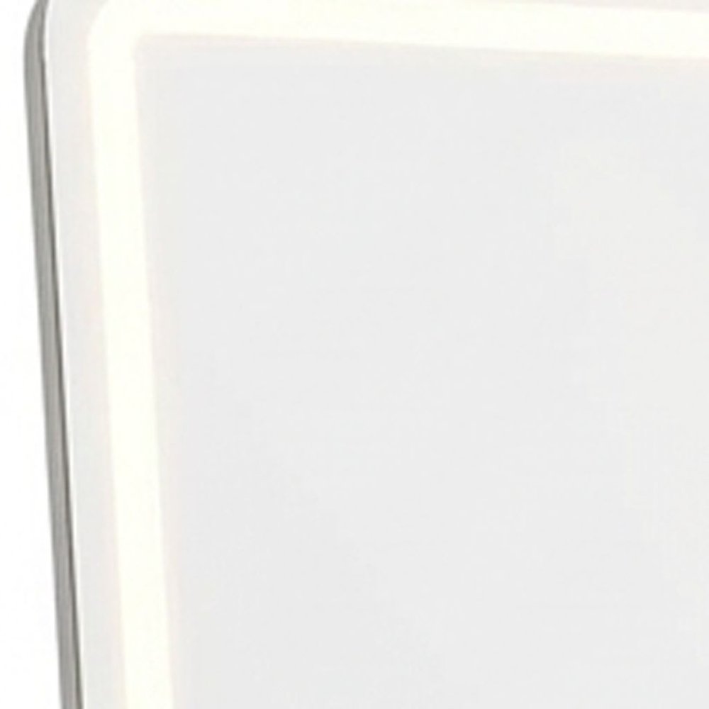 64" Clear Lighted Freestanding And Wall Mounted Framed Full Length Mirror