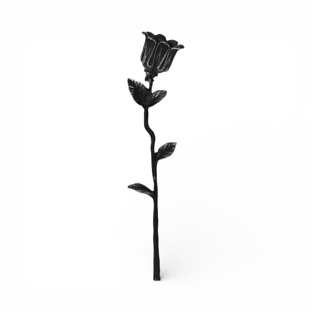 2" Black Cast Iron Hand Painted Tabletop Sculpture