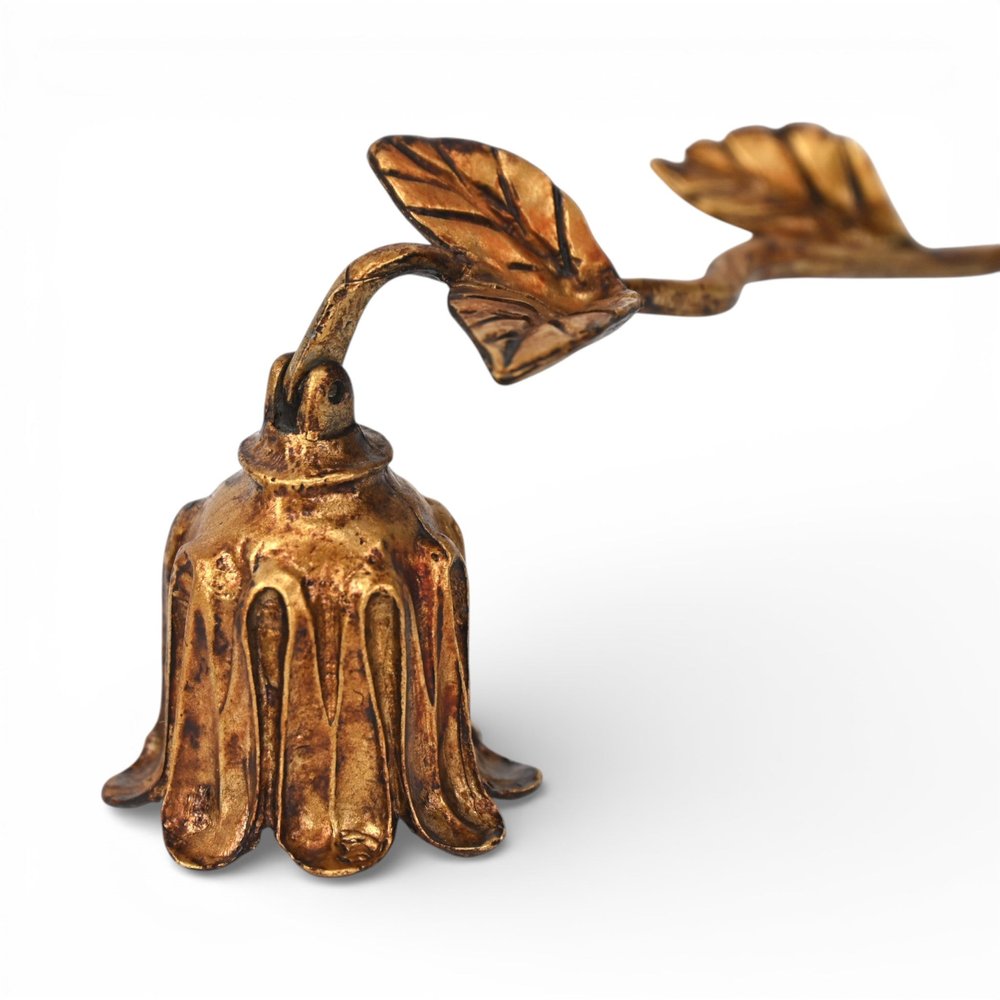 2" Gold Cast Iron Hand Painted Tabletop Sculpture