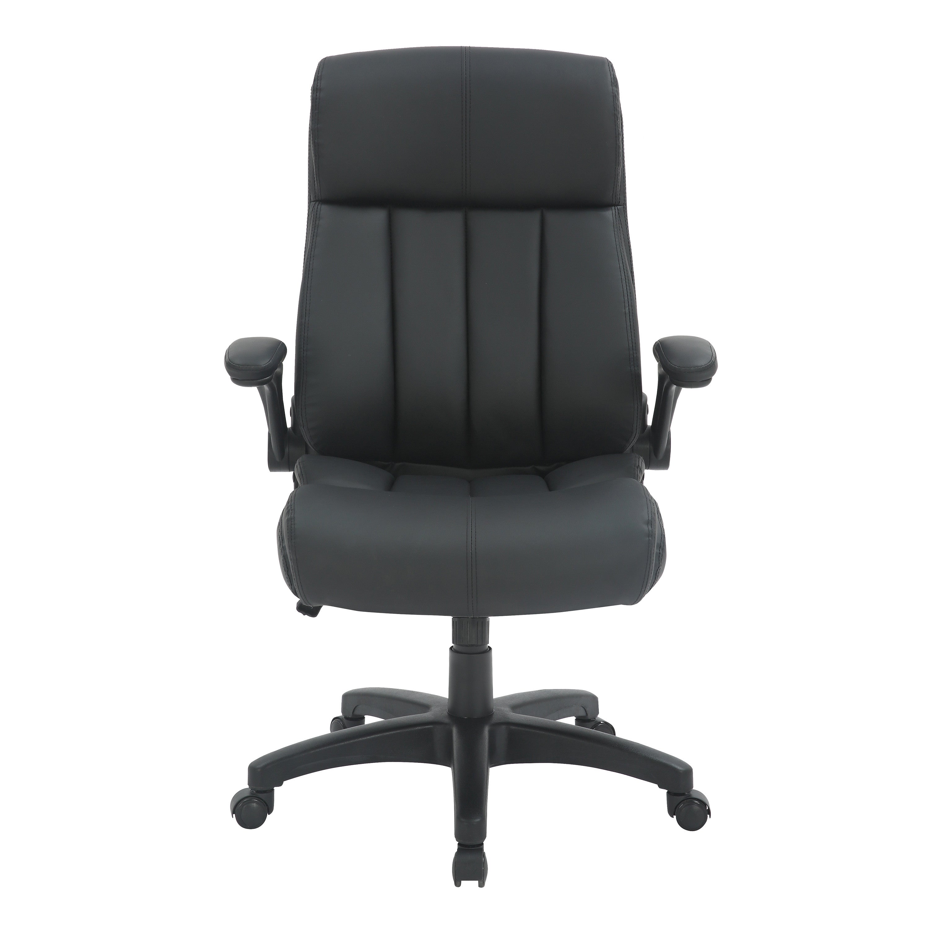 Black Adjustable Height Swivel Rolling Executive Office Chair