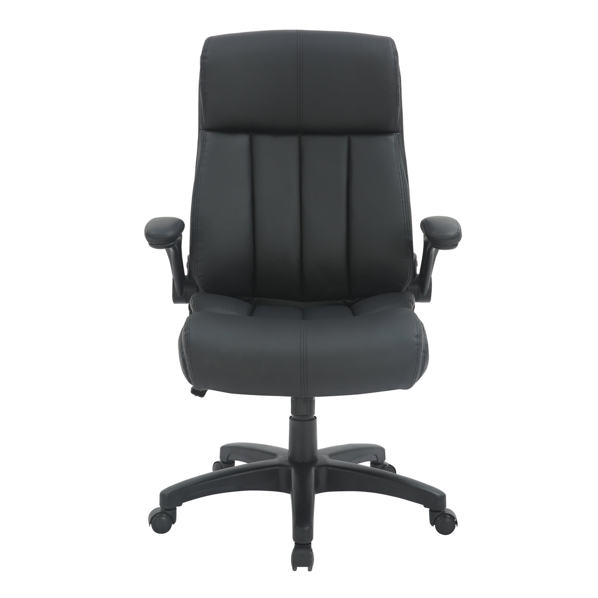 Black Adjustable Height Swivel Rolling Executive Office Chair
