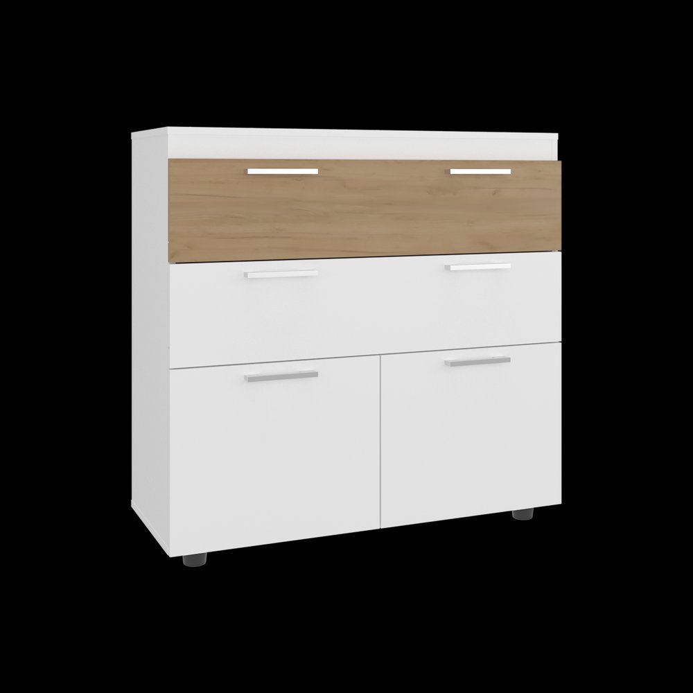 Two Piece White Bedroom Set