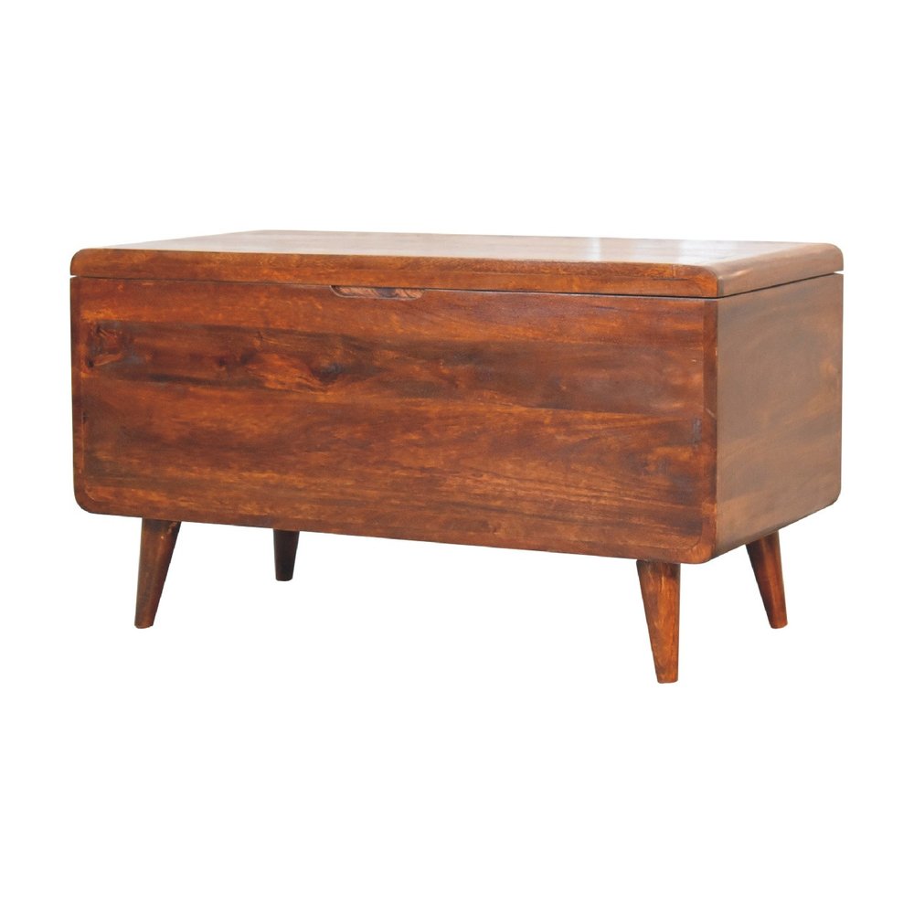35" Brown Solid Wood Sideboard
