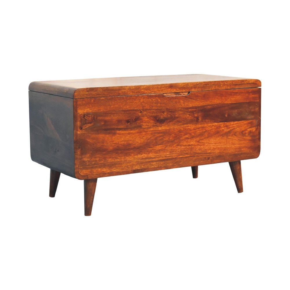 35" Brown Solid Wood Sideboard