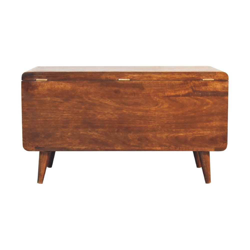 35" Brown Solid Wood Sideboard