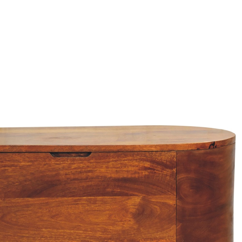 32" Brown Solid Wood Sideboard