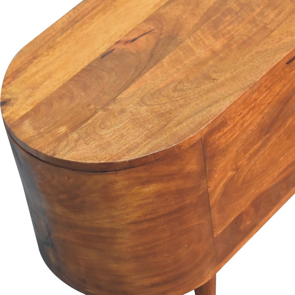 32" Brown Solid Wood Sideboard