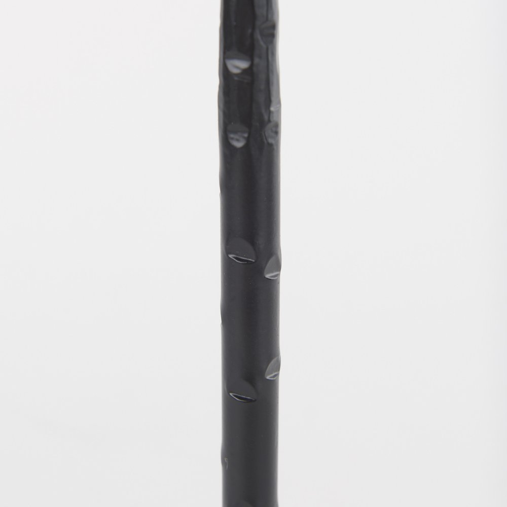 12" Black Metal Floor Taper Candlestick