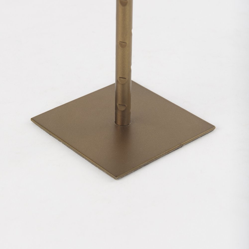 12" Gold Metal Floor Taper Candlestick