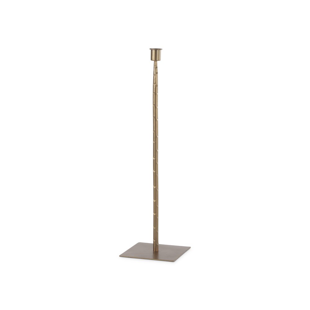 18" Gold Metal Floor Taper Candlestick