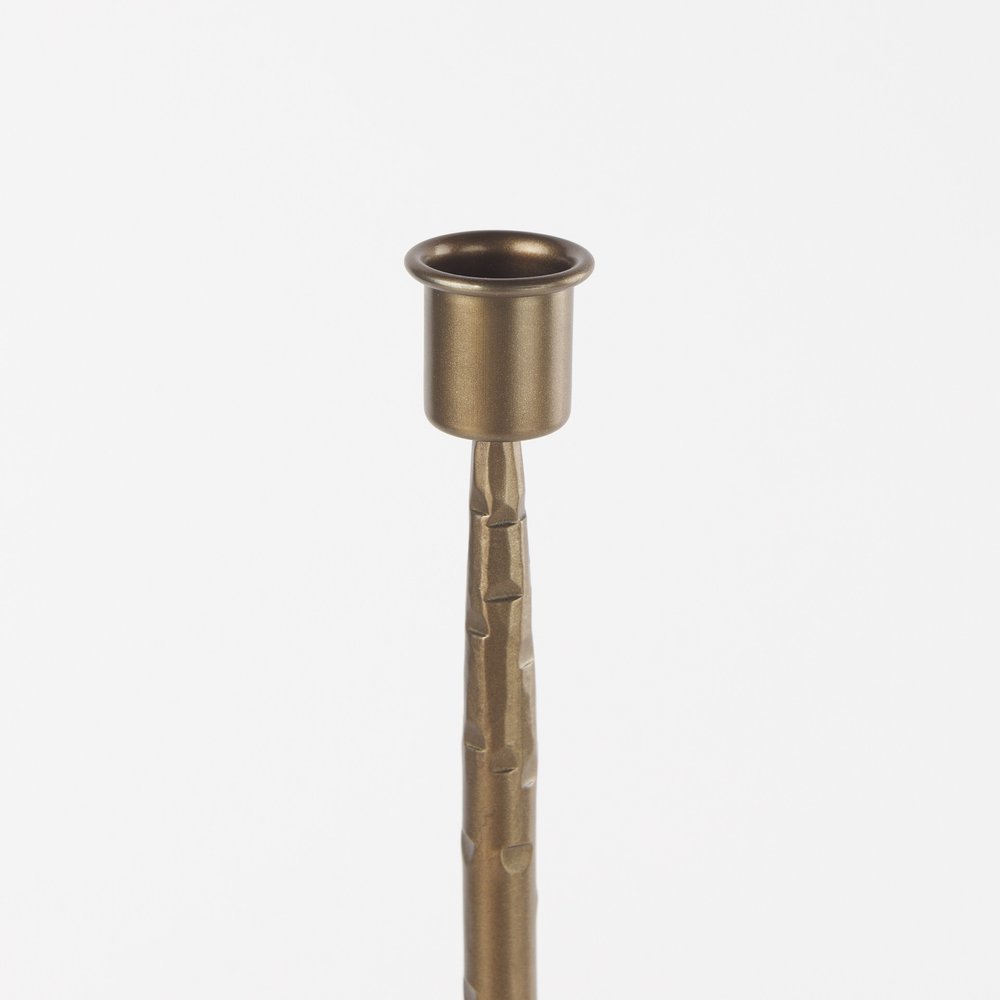 18" Gold Metal Floor Taper Candlestick