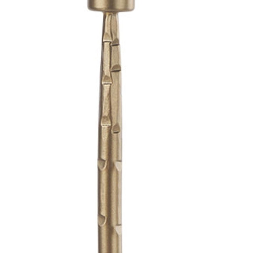 18" Gold Metal Floor Taper Candlestick