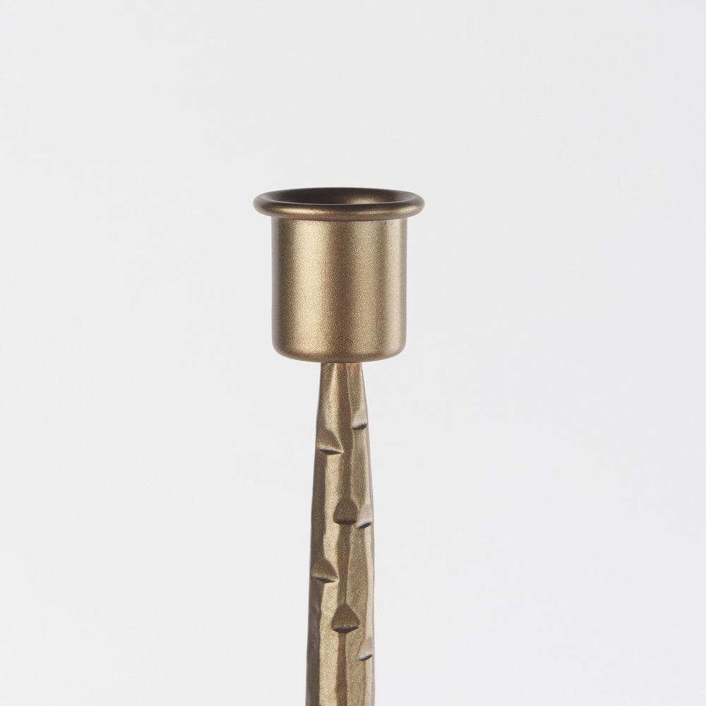 30" Gold Metal Floor Taper Candlestick