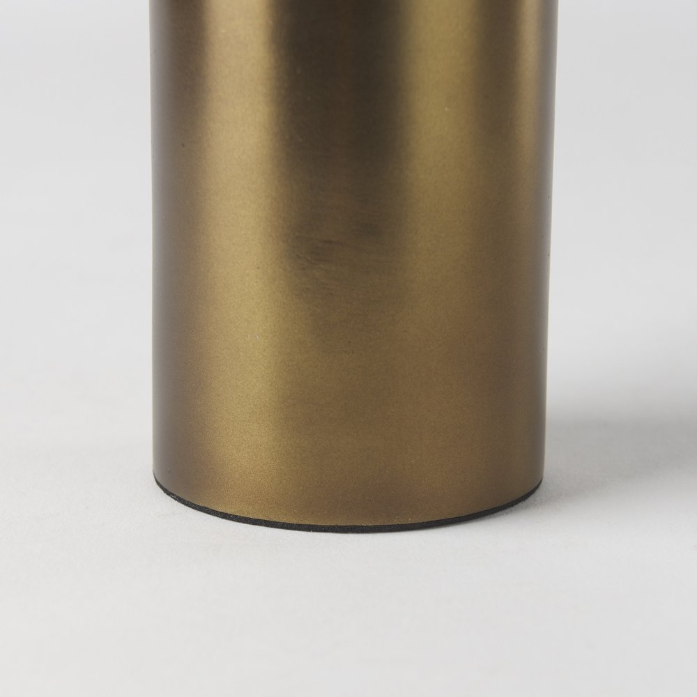 8" Gold Metal Tabletop Taper Candlestick
