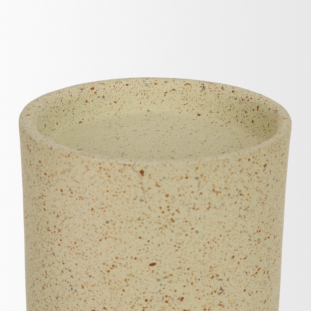 13" Beige Metal Tabletop Votive Candle Holder