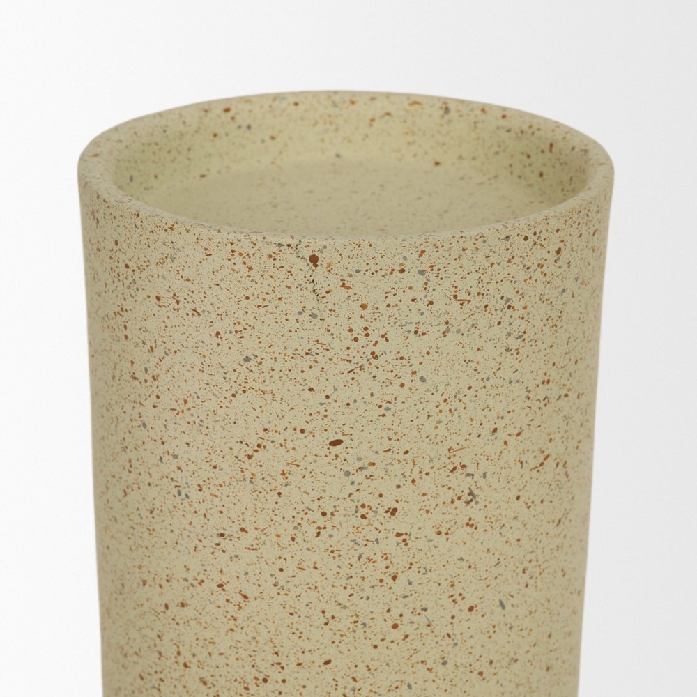 13" Beige Metal Tabletop Votive Candle Holder