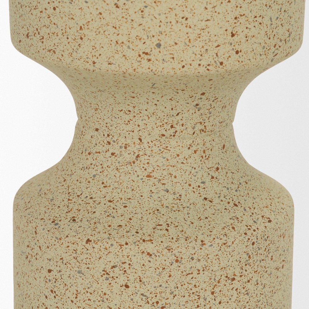 13" Beige Metal Tabletop Votive Candle Holder