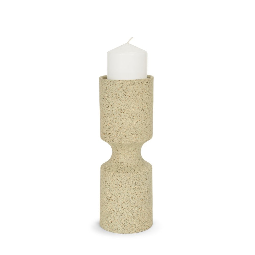 11" Beige Metal Tabletop Votive Candle Holder