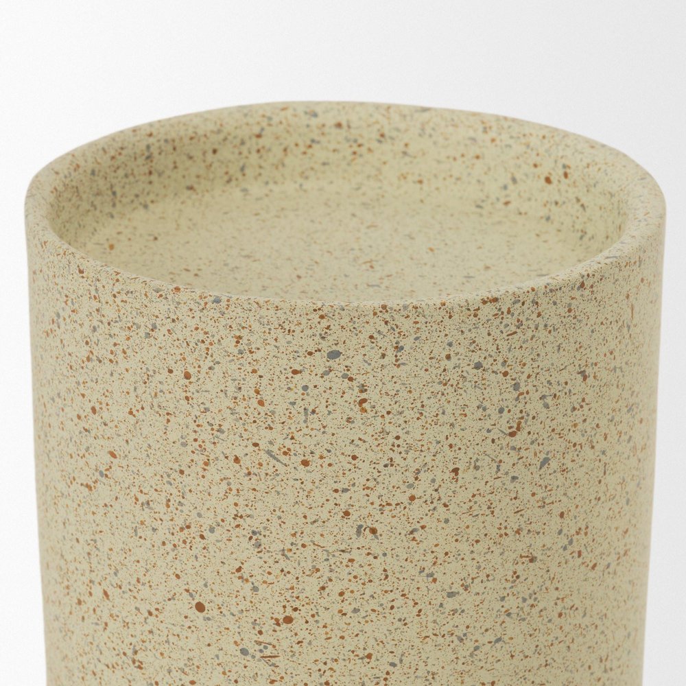 11" Beige Metal Tabletop Votive Candle Holder