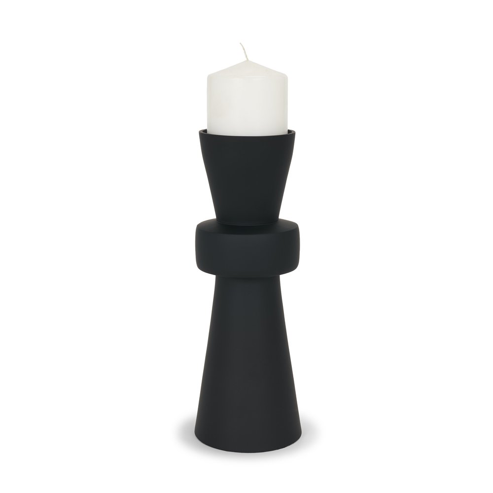 12" Black Metal Tabletop Votive Candle Holder