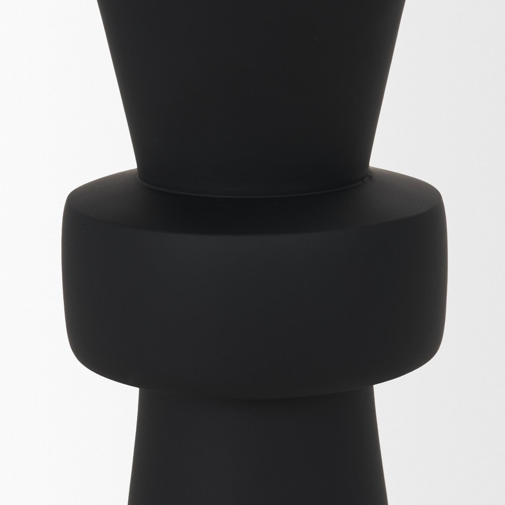 12" Black Metal Tabletop Votive Candle Holder