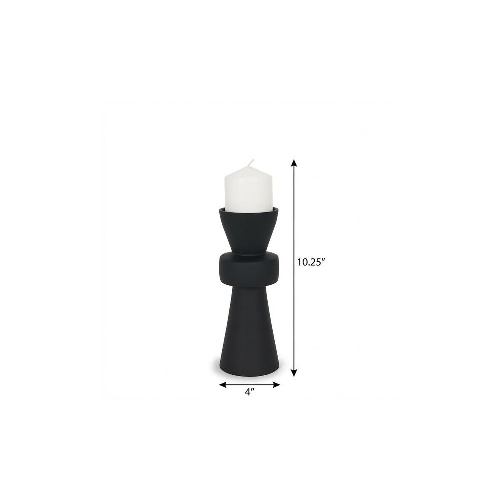 10" Black Metal Tabletop Votive Candle Holder