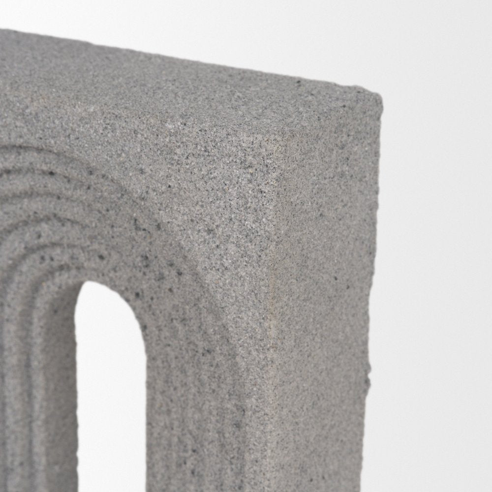 10" Gray Resin Tabletop Sculpture