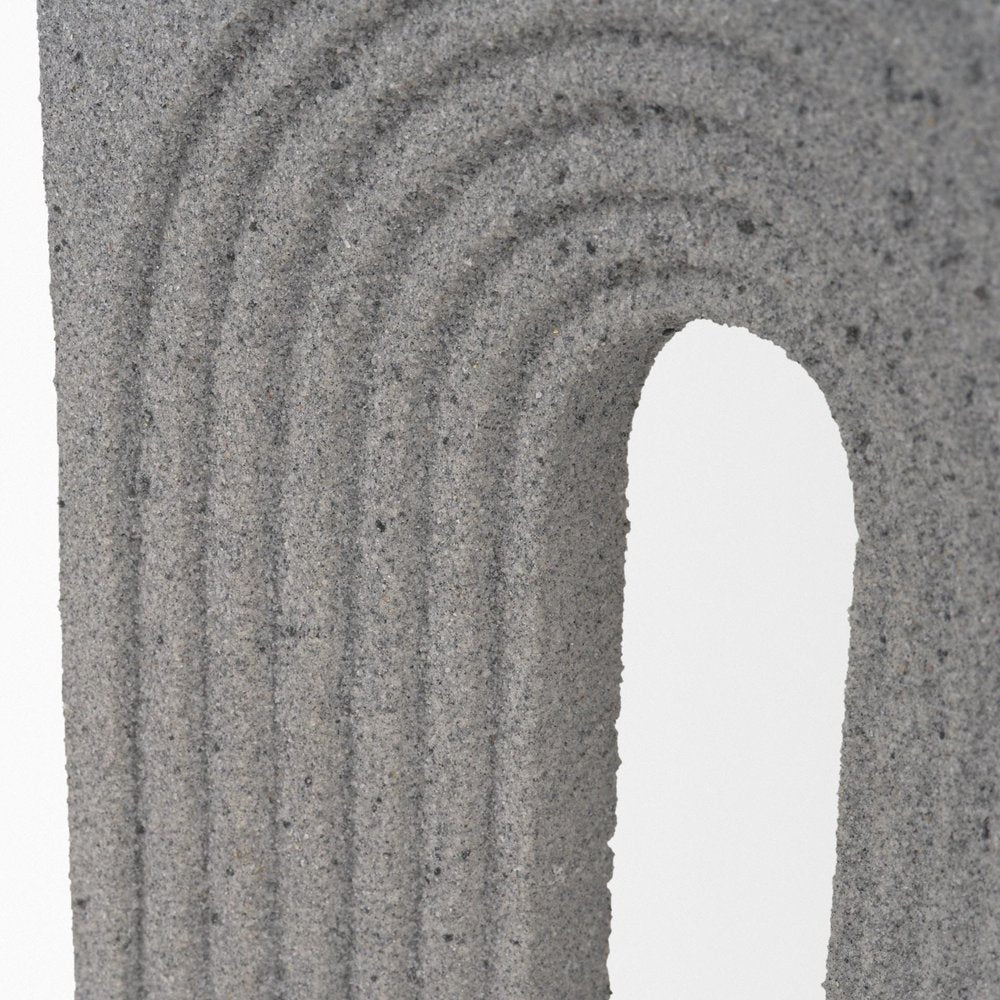 10" Gray Resin Tabletop Sculpture