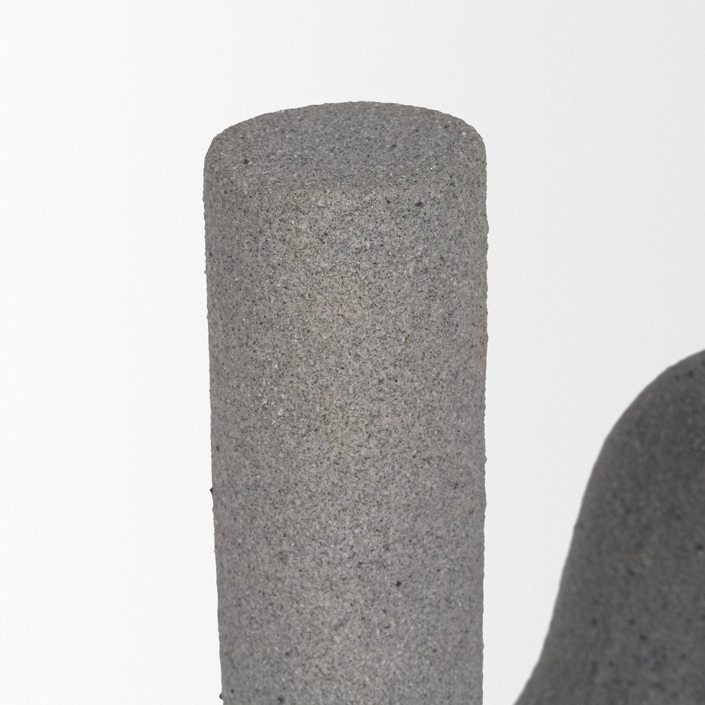 10" Gray Resin Decorative Wall Sculpture