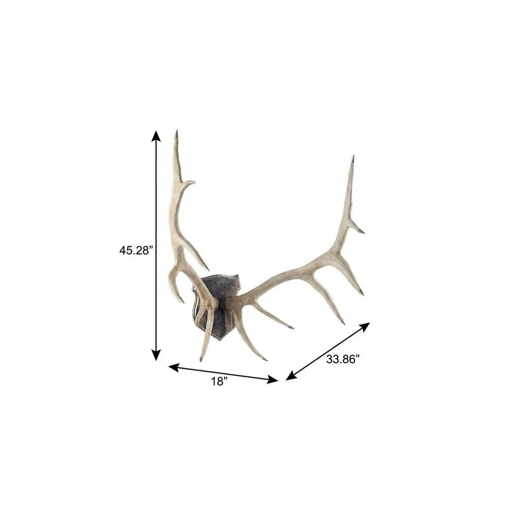 45" Natural Resin Decorative Wall Sculpture
