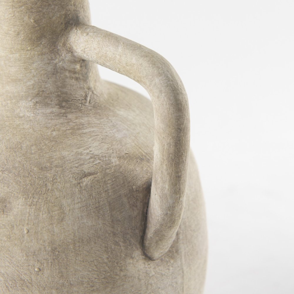 9" Beige Ceramic Table Vase