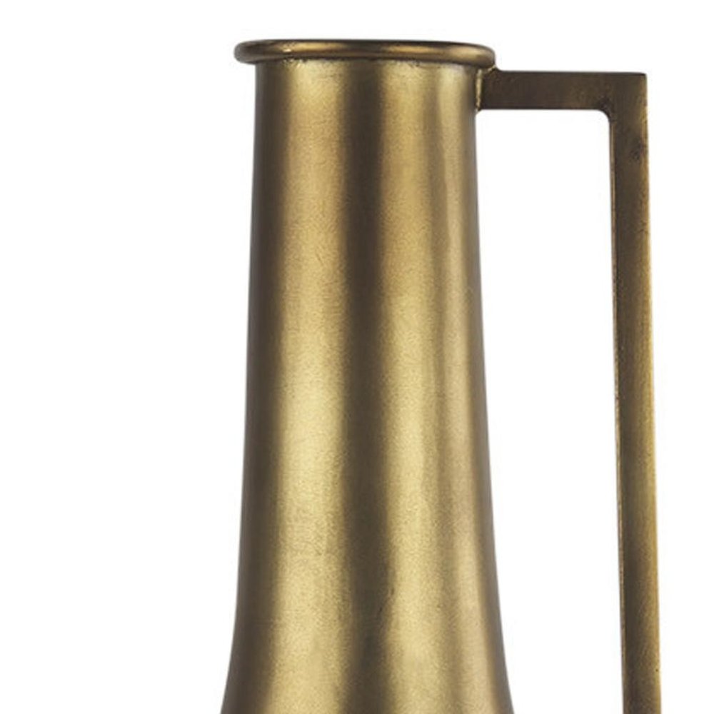24" Gold Metal Table Vase