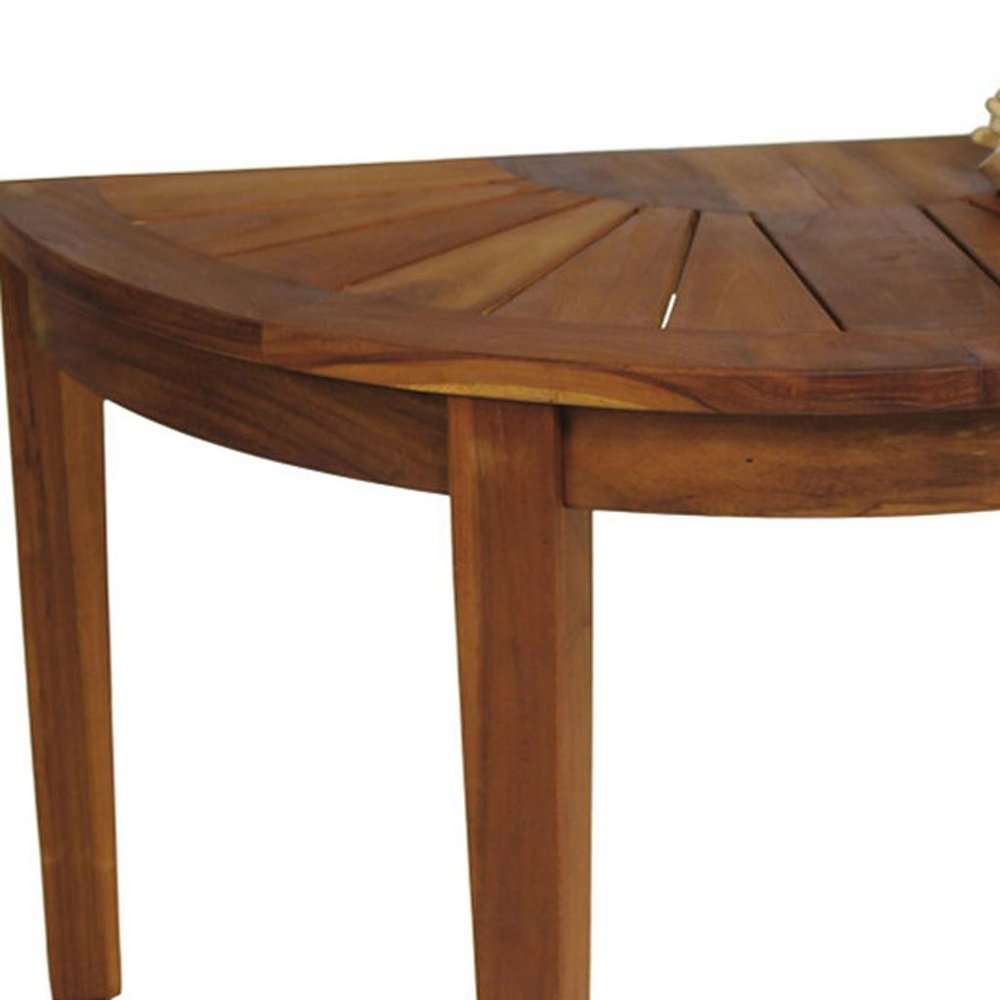 18" X 32" Brown Teak Rectangular Shower Bench