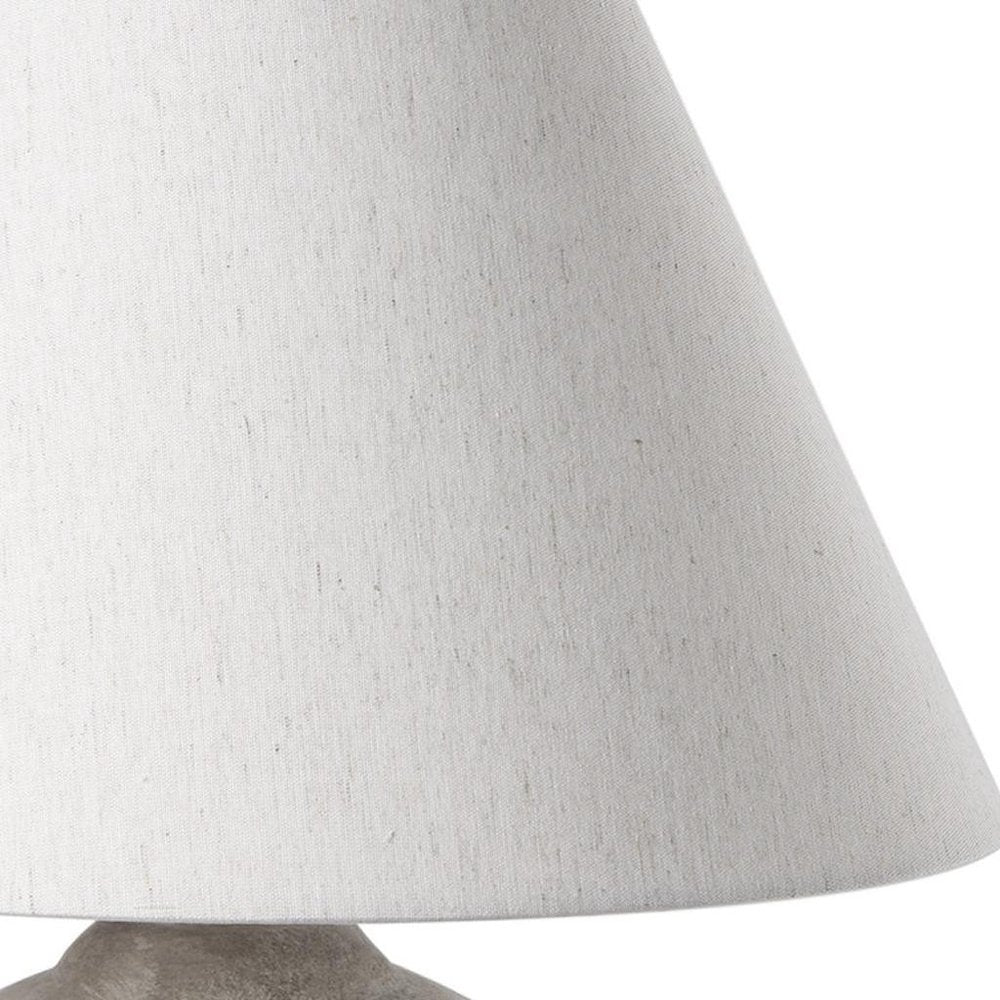 25" Tan Novelty Table Lamp With Bell Shade