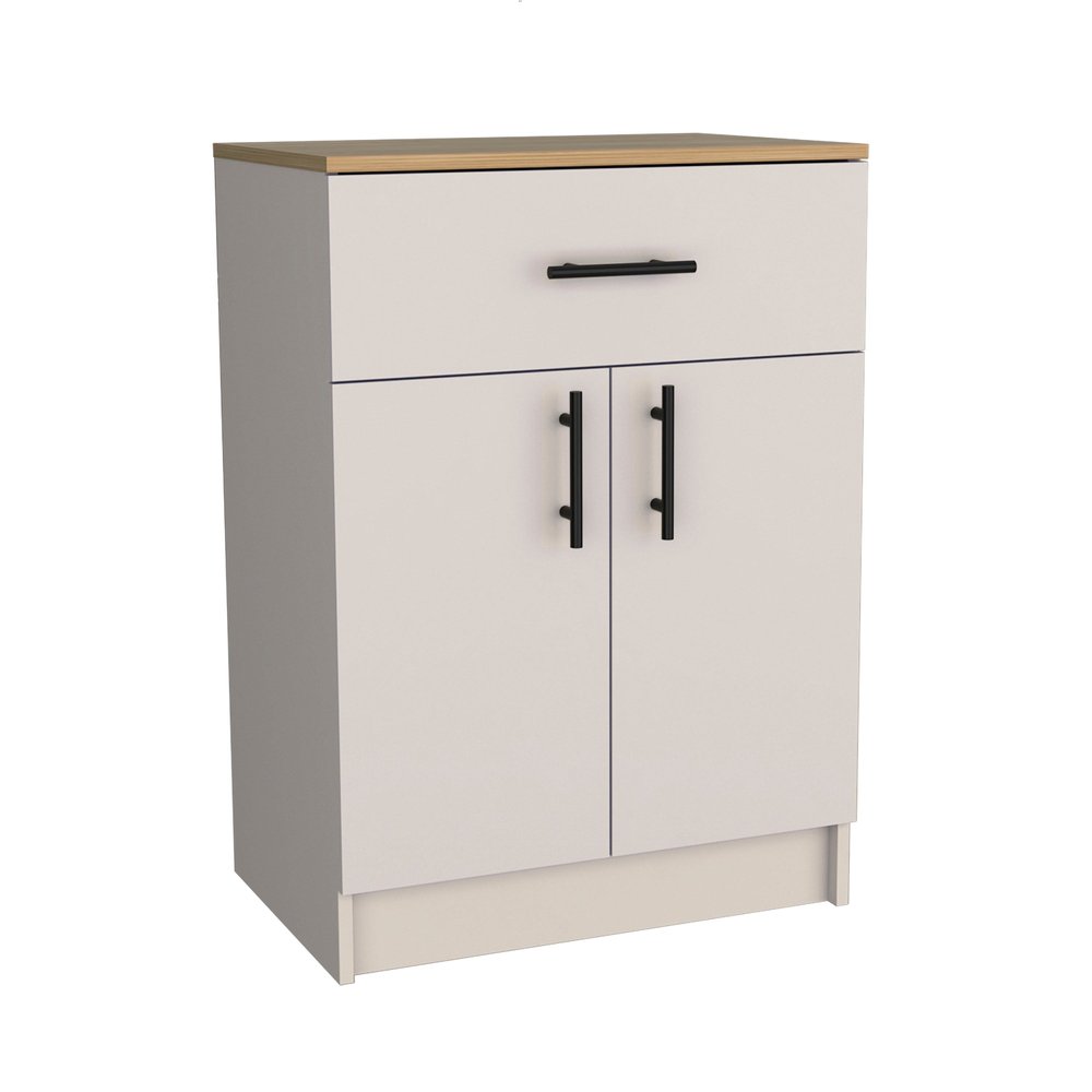 34" Ivory Wood Pantry Or Storage Closet