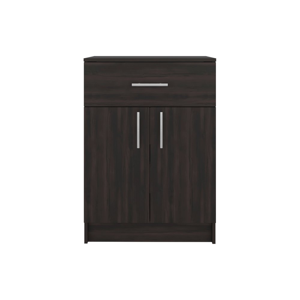 33" Walnut Wood Pantry Or Storage Closet