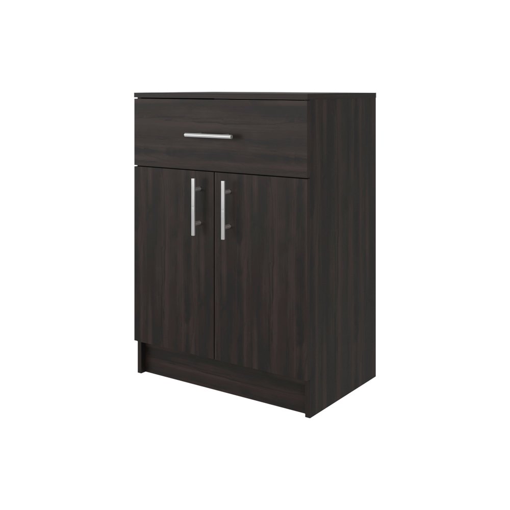 33" Walnut Wood Pantry Or Storage Closet