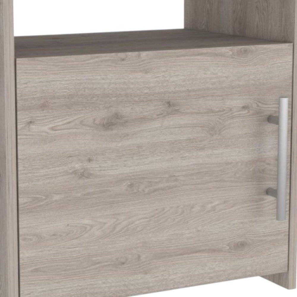 20" Black Wood Nightstand