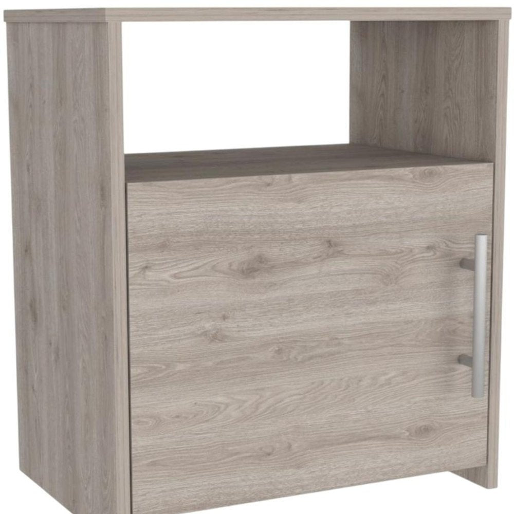 20" Black Wood Nightstand