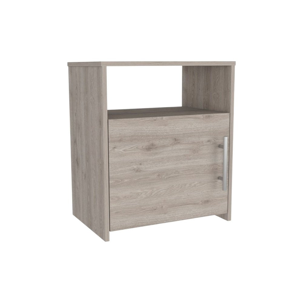 20" Black Wood Nightstand
