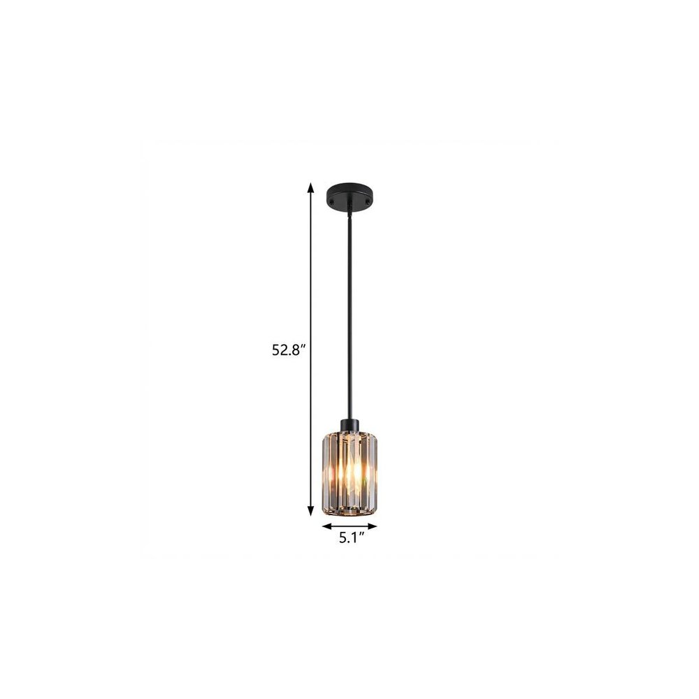 Ash Gray Crystal and Metal Mercury Glass Flush Chandelier With Gold Shades