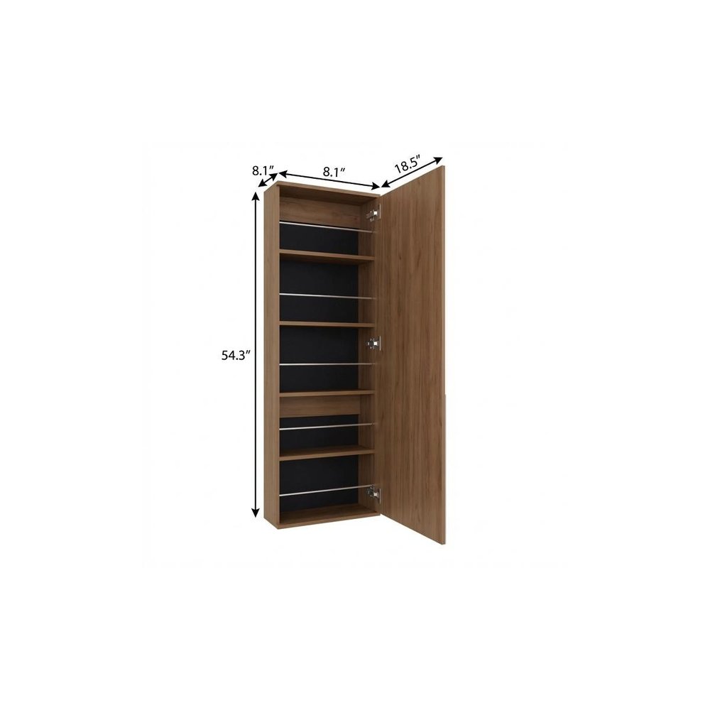 54" Beige Wood Filing Cabinet