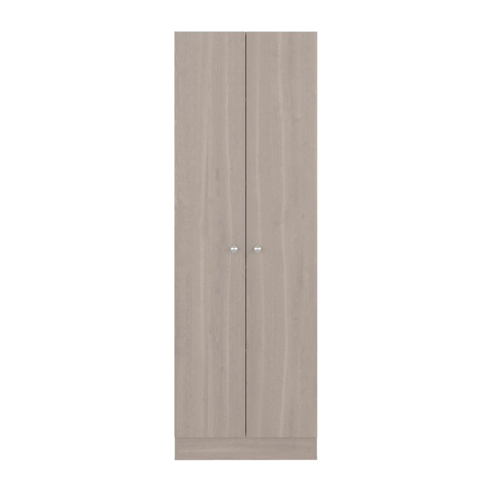 71" Gray Wood Two Door Pantry Or Storage Closet