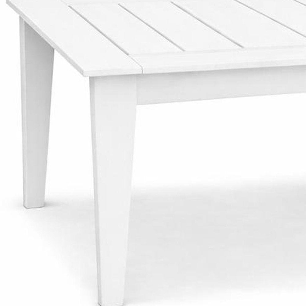 39" Black Heavy Duty Plastic Square Outdoor Dining Table