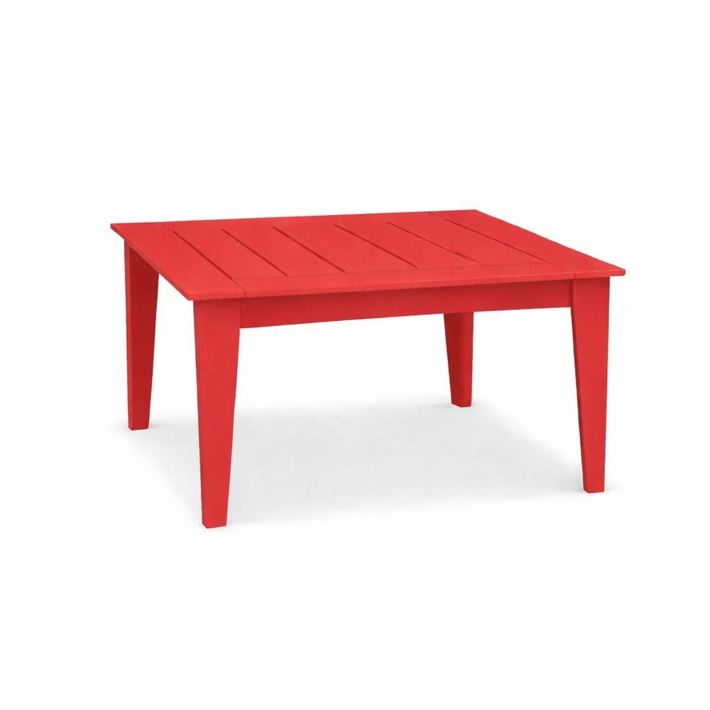 39" Black Heavy Duty Plastic Square Outdoor Dining Table