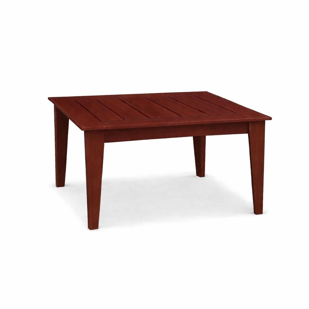 39" Black Heavy Duty Plastic Square Outdoor Dining Table