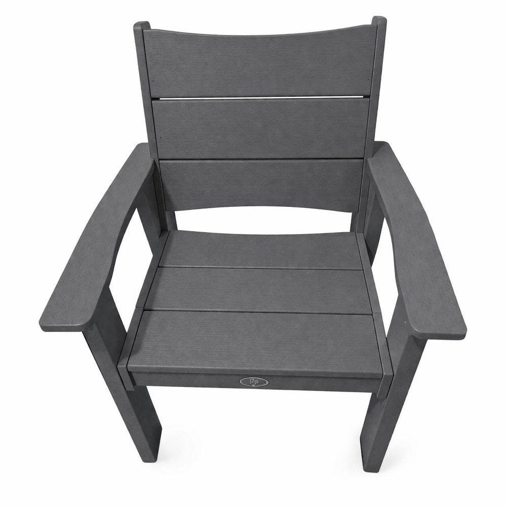 26" White Heavy Duty Plastic Outdoor Dining Chair