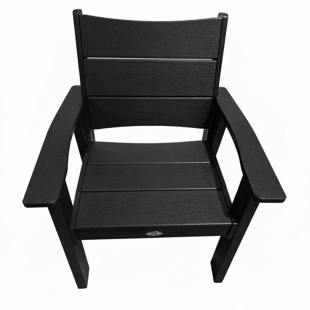 26" White Heavy Duty Plastic Outdoor Dining Chair