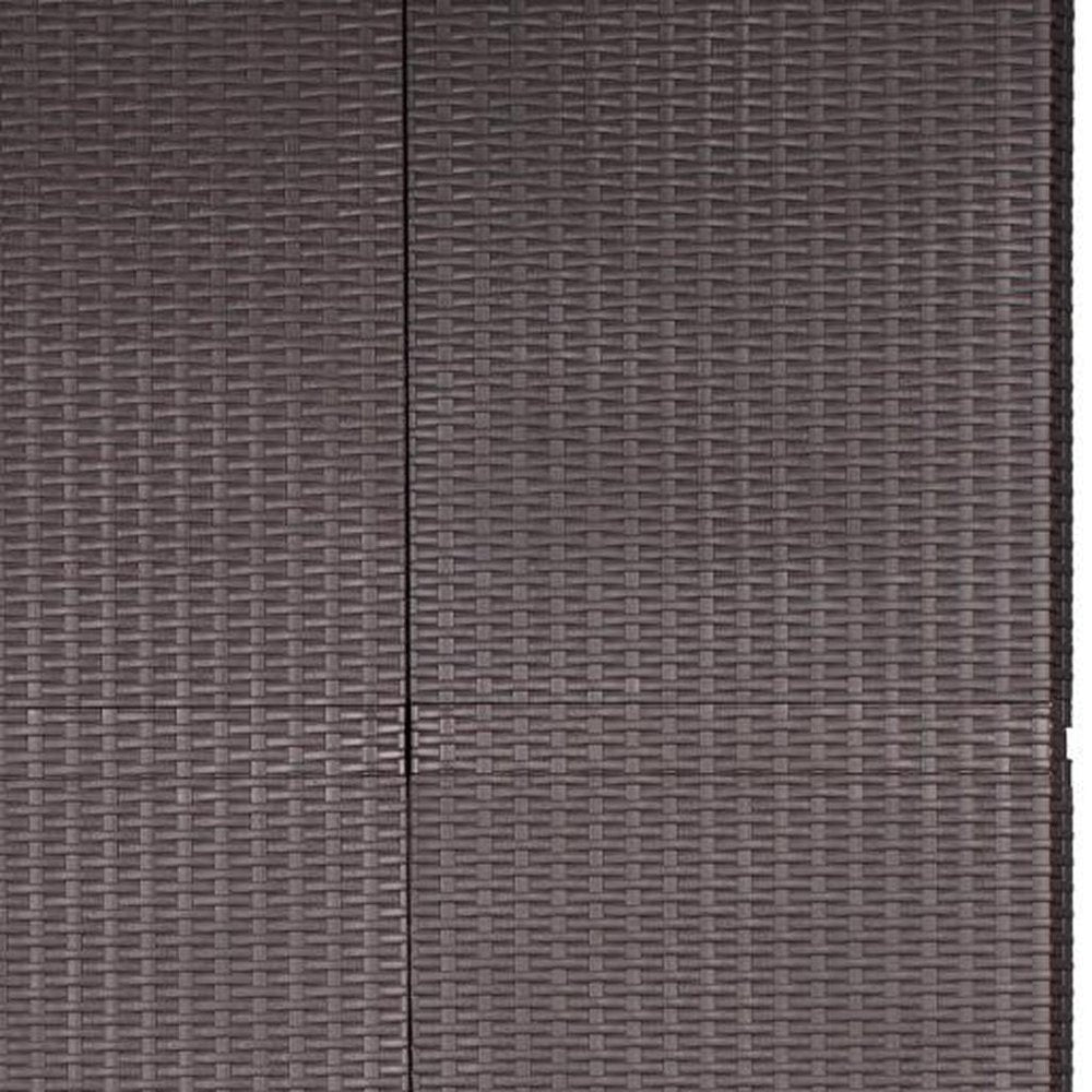 26" Espresso Plastic Square Accent Cabinet With Two Doors