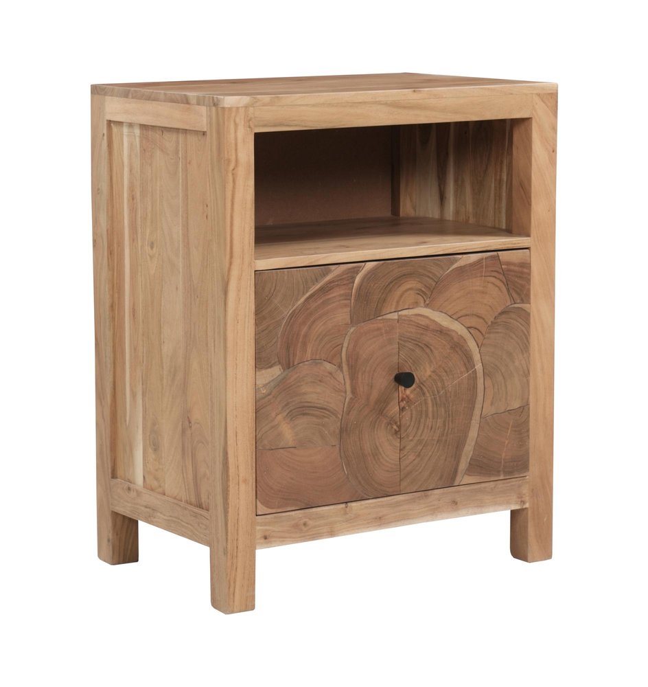 30" Brown Solid Wood Drawer Filing Cabinet